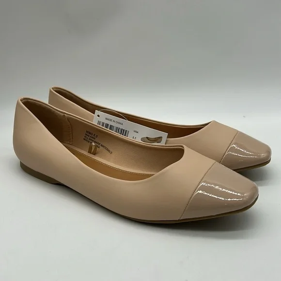 DV by Dolce Vita Melanie Blush Flats Size 10 | Patent Toe Ballet Flats NWB - Picture 4 of 13
